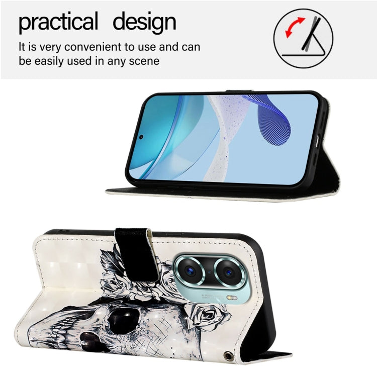For Honor 60 Pro 3D Painting Horizontal Flip Leather Phone Case