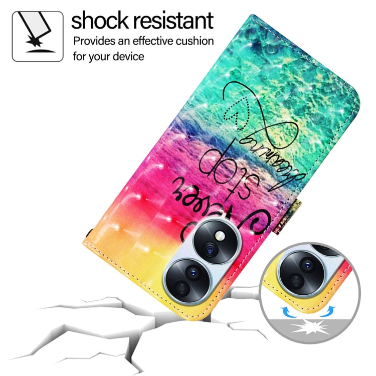 For Honor 70 3D Painting Horizontal Flip Leather Phone Case