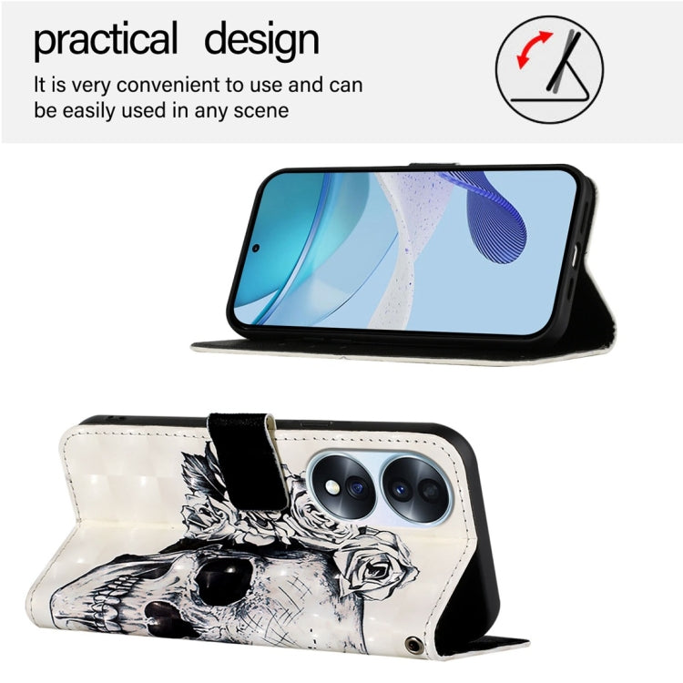 For Honor 70 3D Painting Horizontal Flip Leather Phone Case