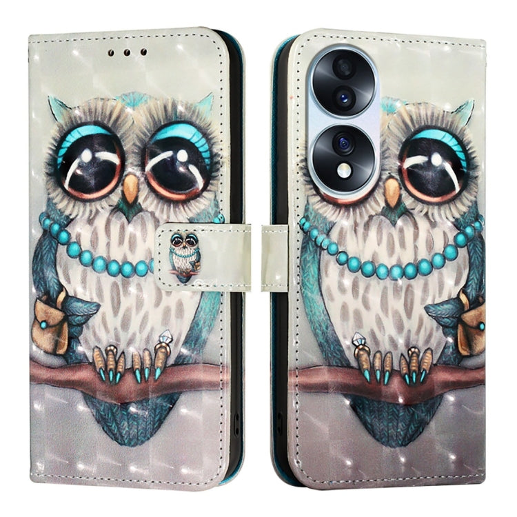 For Honor 70 3D Painting Horizontal Flip Leather Phone Case