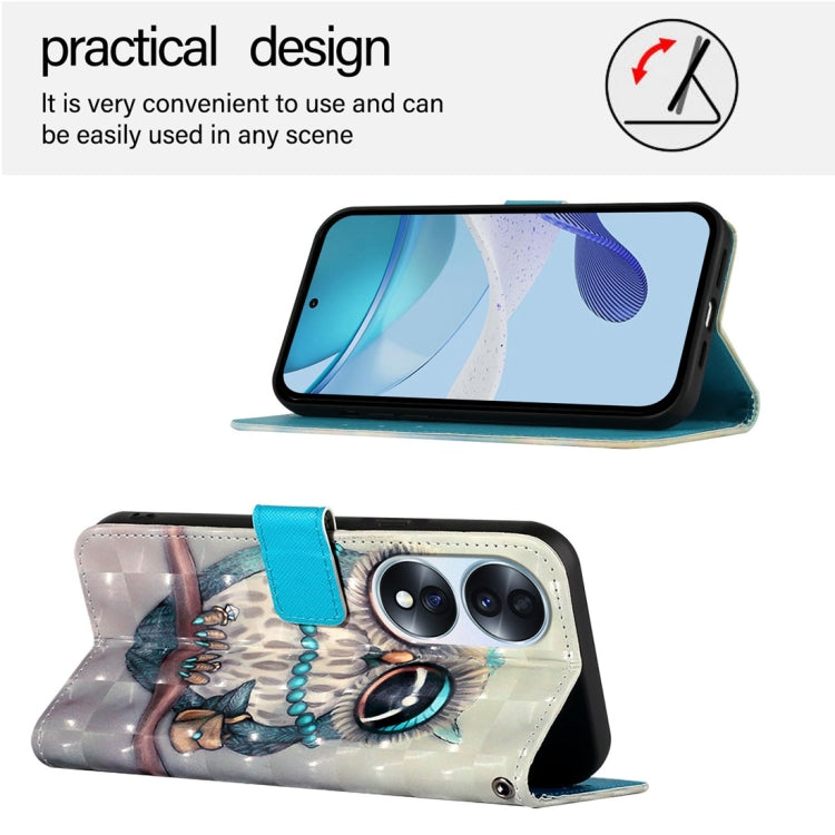 For Honor 70 3D Painting Horizontal Flip Leather Phone Case