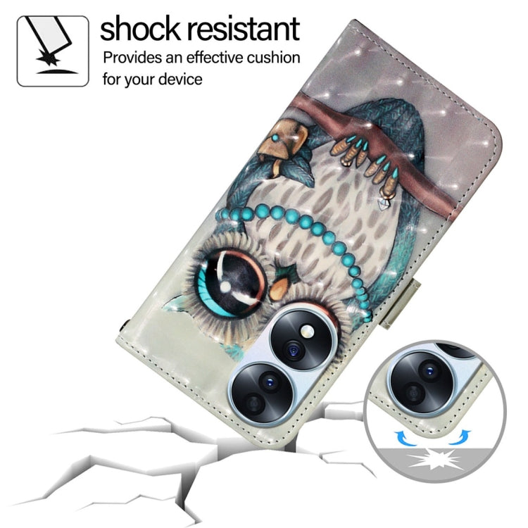 For Honor 70 3D Painting Horizontal Flip Leather Phone Case