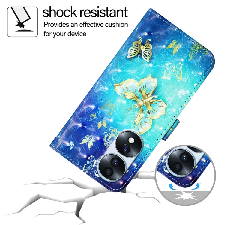 For Honor 70 Pro 3D Painting Horizontal Flip Leather Phone Case