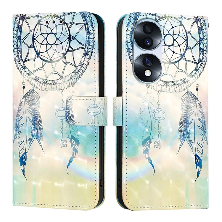 For Honor 70 Pro 3D Painting Horizontal Flip Leather Phone Case