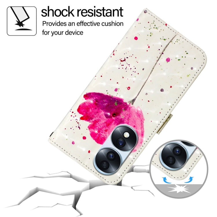 For Honor 70 Pro 3D Painting Horizontal Flip Leather Phone Case