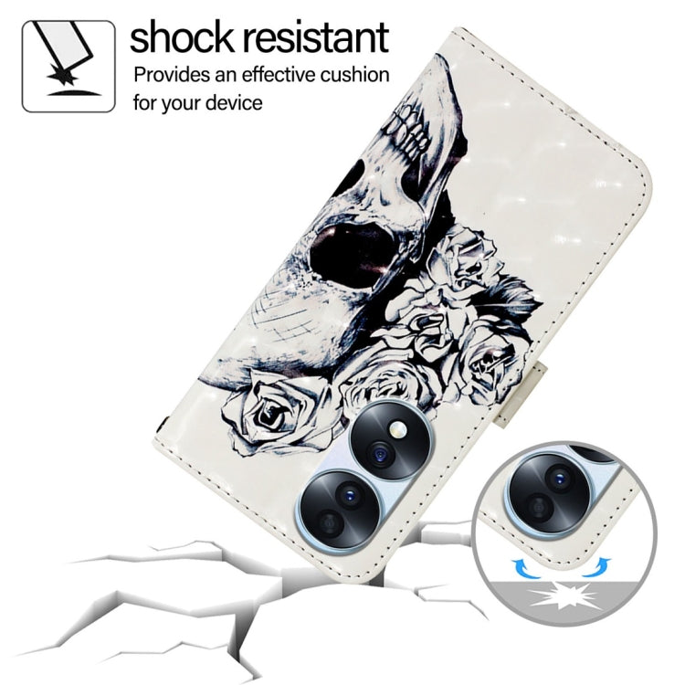 For Honor 70 Pro 3D Painting Horizontal Flip Leather Phone Case