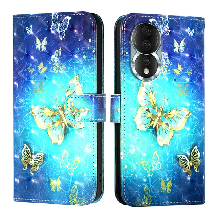 For Honor 80 3D Painting Horizontal Flip Leather Phone Case