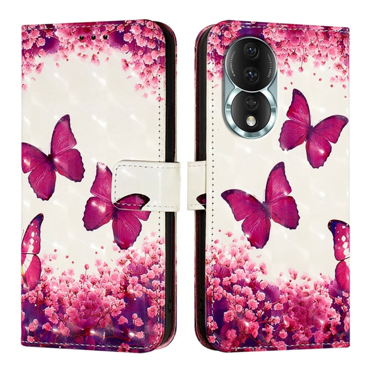 For Honor 80 3D Painting Horizontal Flip Leather Phone Case