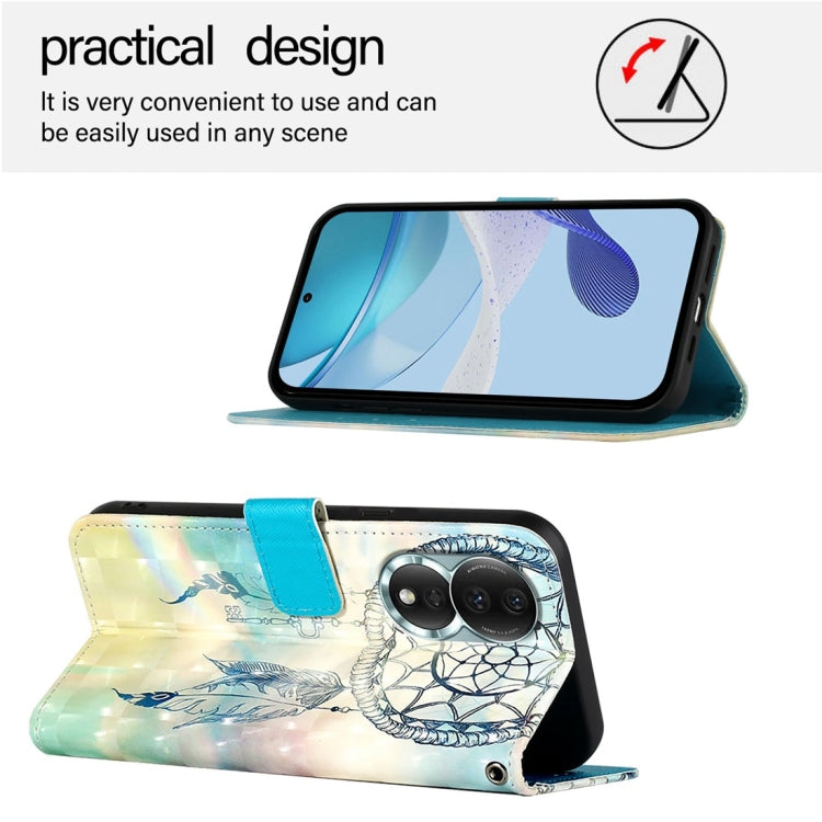 For Honor 80 3D Painting Horizontal Flip Leather Phone Case