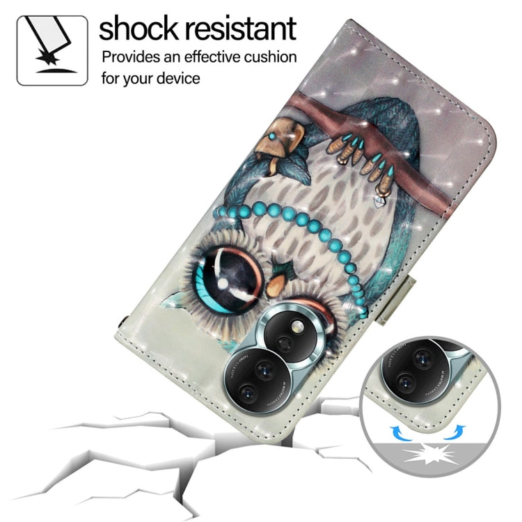 For Honor 80 3D Painting Horizontal Flip Leather Phone Case