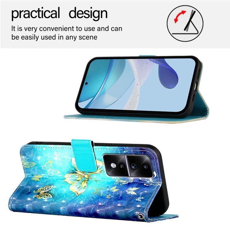 For Honor 80 GT 3D Painting Horizontal Flip Leather Phone Case