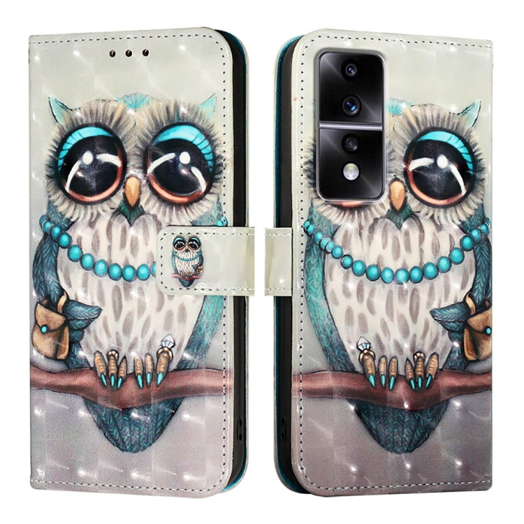 For Honor 80 GT 3D Painting Horizontal Flip Leather Phone Case