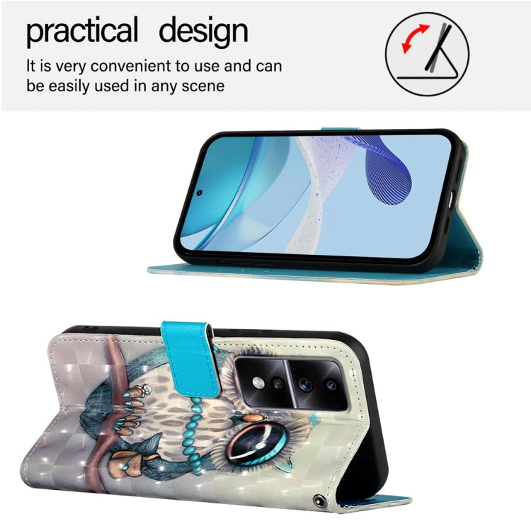 For Honor 80 GT 3D Painting Horizontal Flip Leather Phone Case