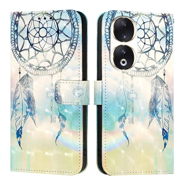 For Honor 90 3D Painting Horizontal Flip Leather Phone Case