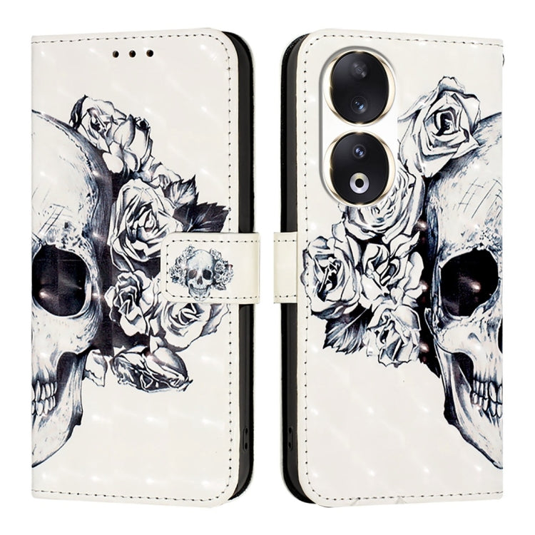 For Honor 90 3D Painting Horizontal Flip Leather Phone Case