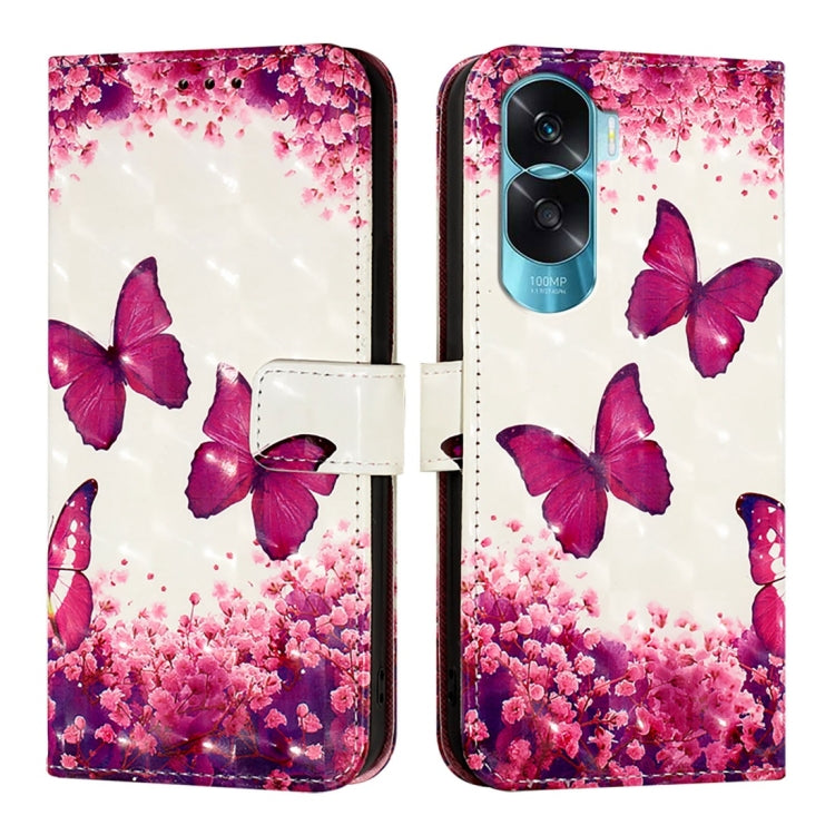 For Honor 90 Lite / X50i 3D Painting Horizontal Flip Leather Phone Case