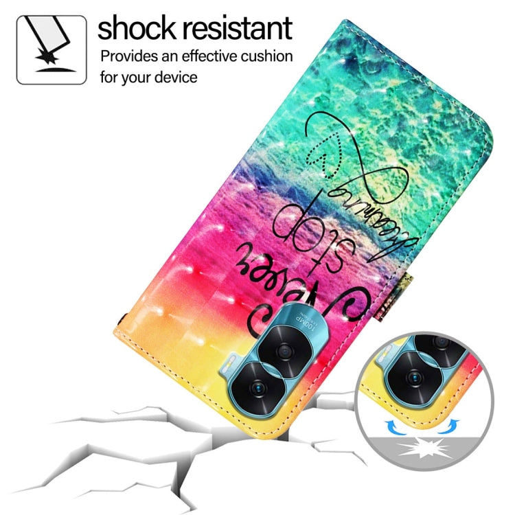 For Honor 90 Lite / X50i 3D Painting Horizontal Flip Leather Phone Case