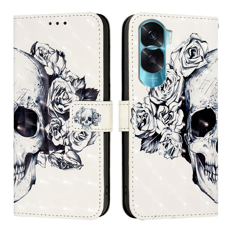 For Honor 90 Lite / X50i 3D Painting Horizontal Flip Leather Phone Case
