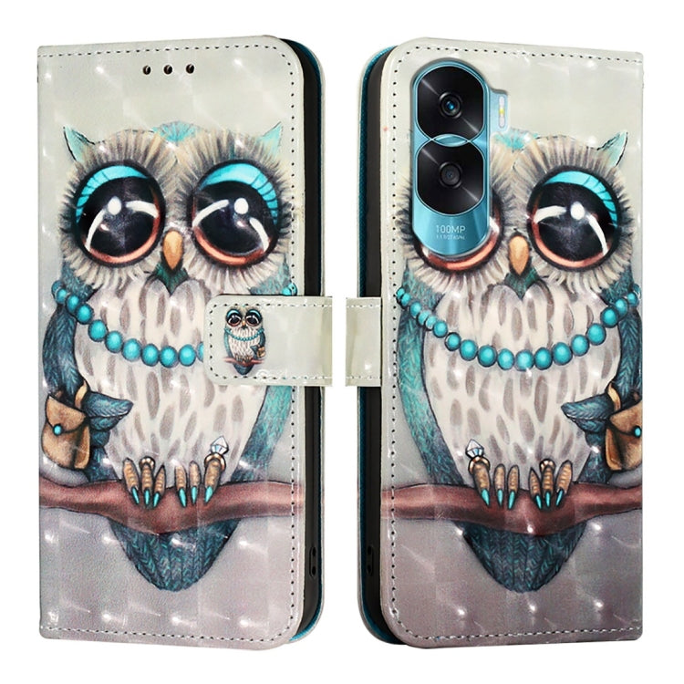 For Honor 90 Lite / X50i 3D Painting Horizontal Flip Leather Phone Case