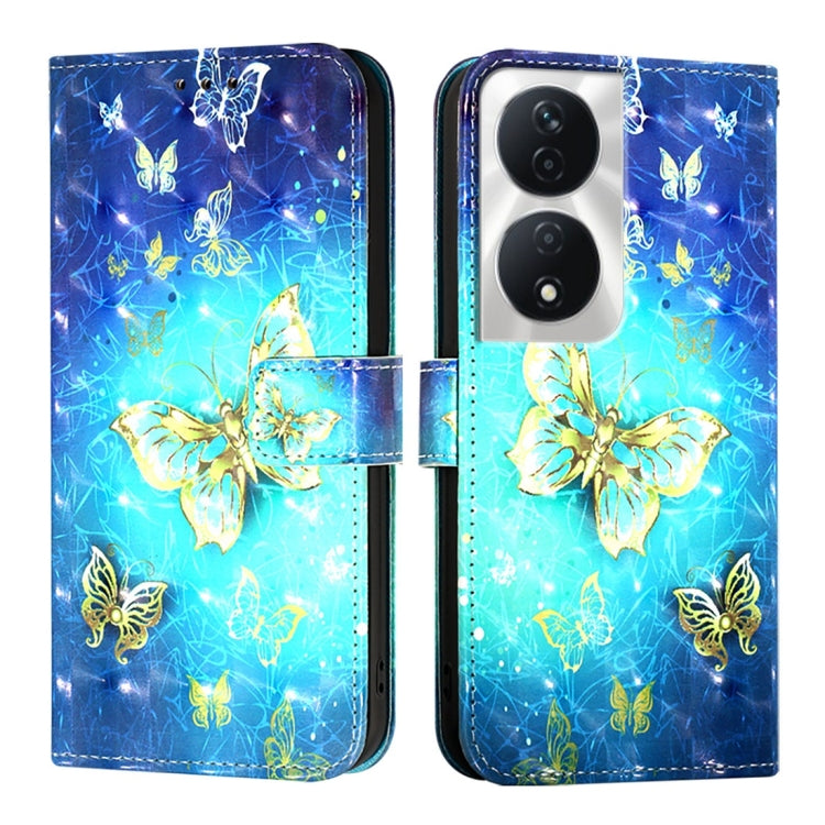 For Honor 90 Smart / X7b 4G / 5G Global 3D Painting Horizontal Flip Leather Phone Case