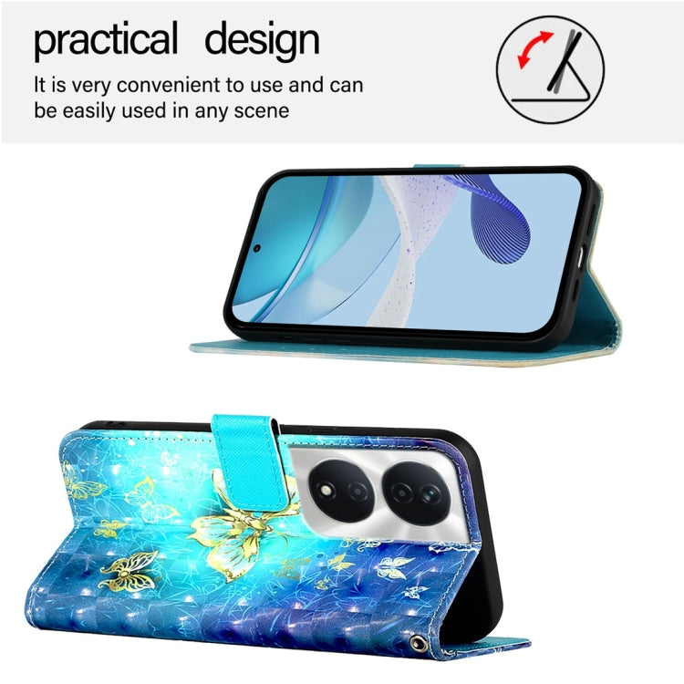 For Honor 90 Smart / X7b 4G / 5G Global 3D Painting Horizontal Flip Leather Phone Case