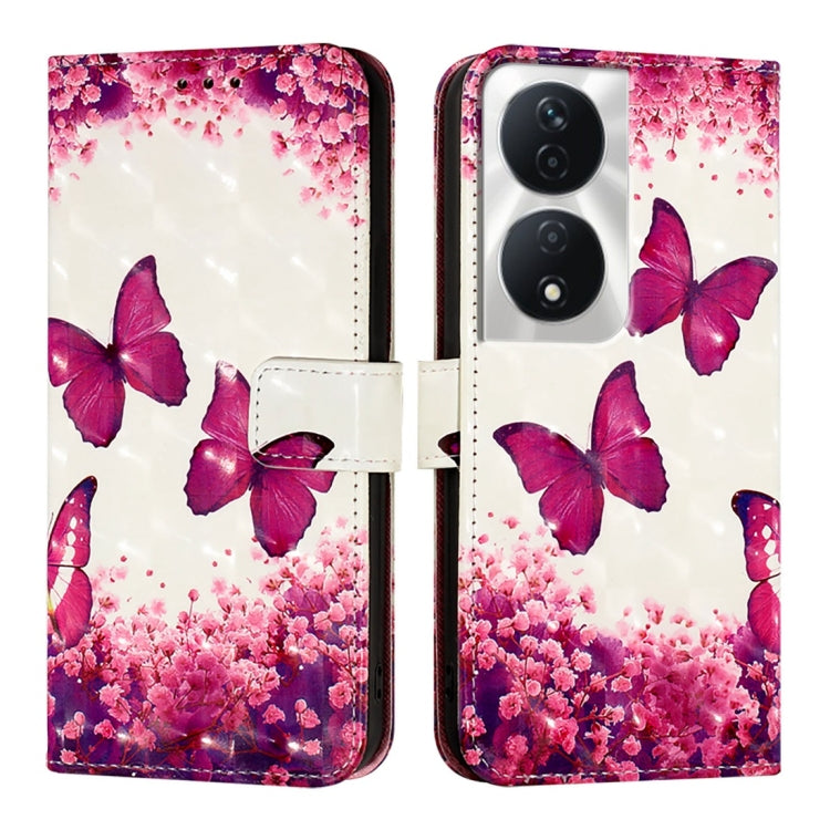 For Honor 90 Smart / X7b 4G / 5G Global 3D Painting Horizontal Flip Leather Phone Case