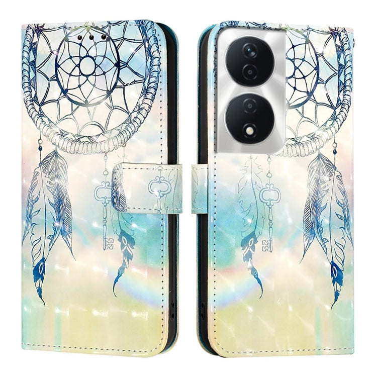 For Honor 90 Smart / X7b 4G / 5G Global 3D Painting Horizontal Flip Leather Phone Case