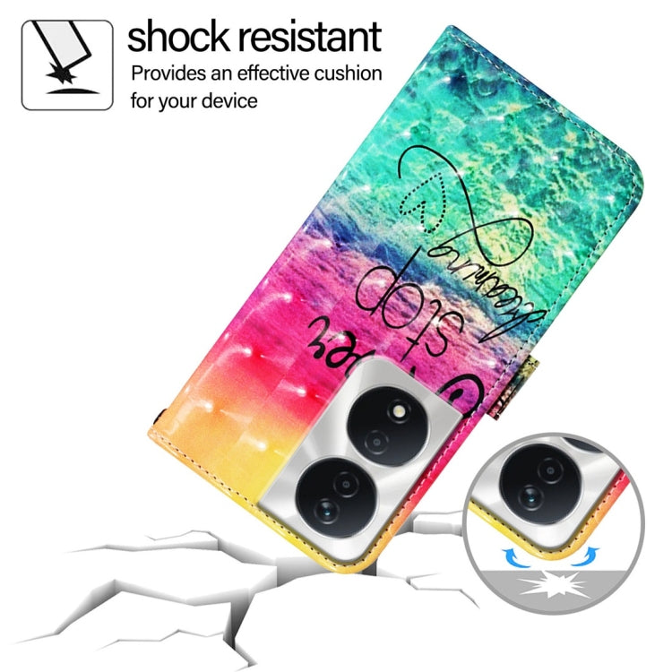 For Honor 90 Smart / X7b 4G / 5G Global 3D Painting Horizontal Flip Leather Phone Case