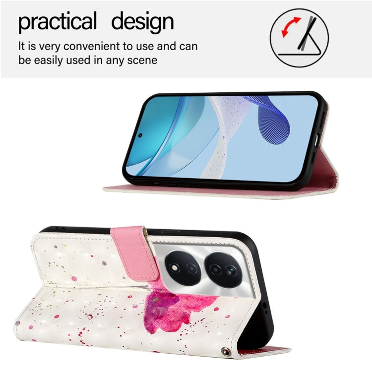 For Honor 90 Smart / X7b 4G / 5G Global 3D Painting Horizontal Flip Leather Phone Case