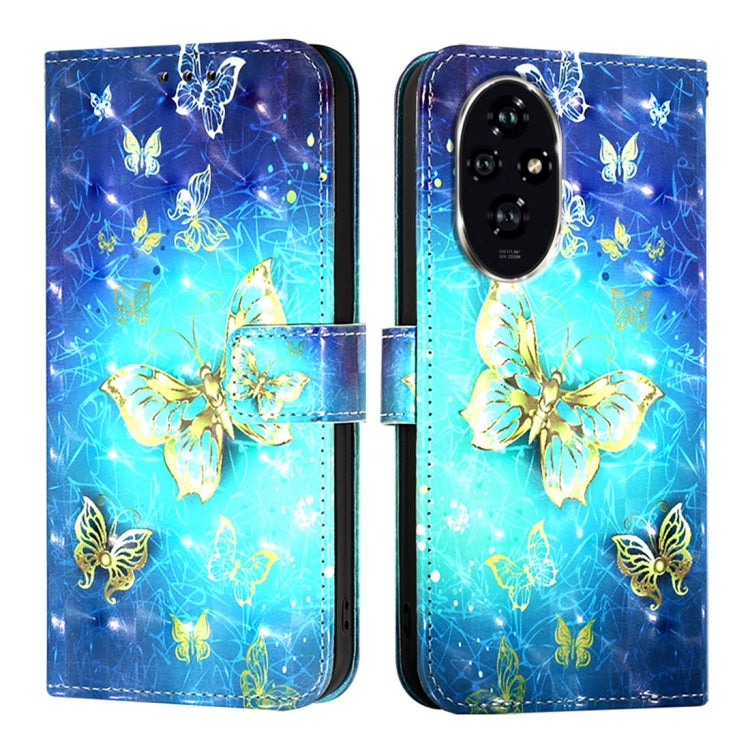 For Honor 200 3D Painting Horizontal Flip Leather Phone Case