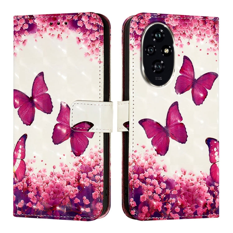 For Honor 200 3D Painting Horizontal Flip Leather Phone Case