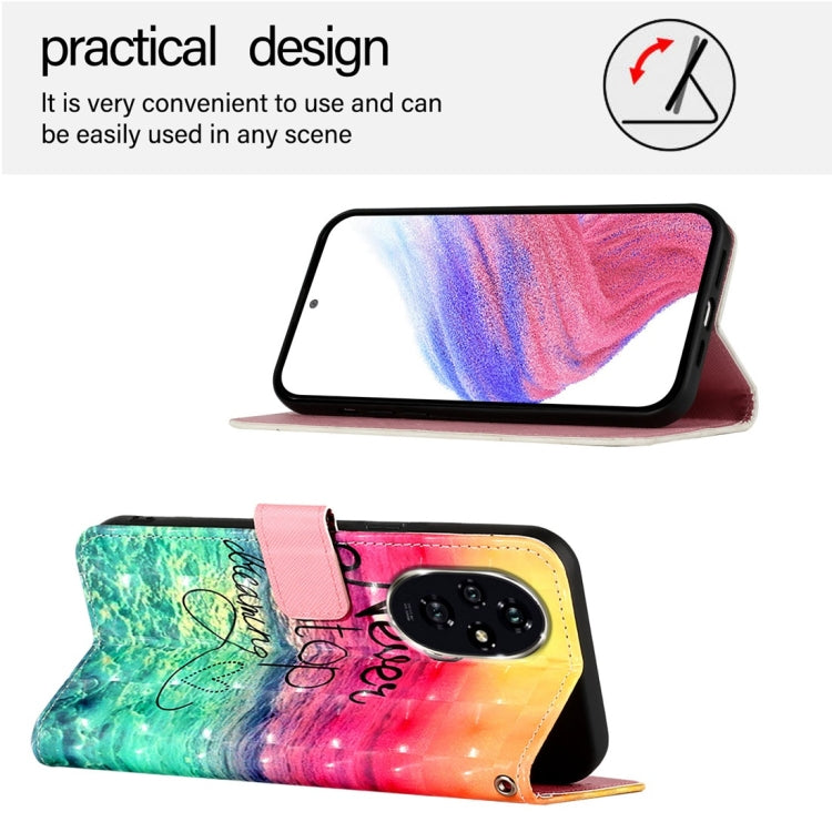 For Honor 200 3D Painting Horizontal Flip Leather Phone Case