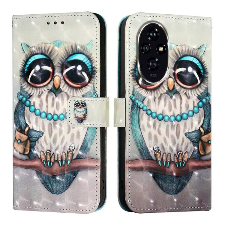 For Honor 200 3D Painting Horizontal Flip Leather Phone Case