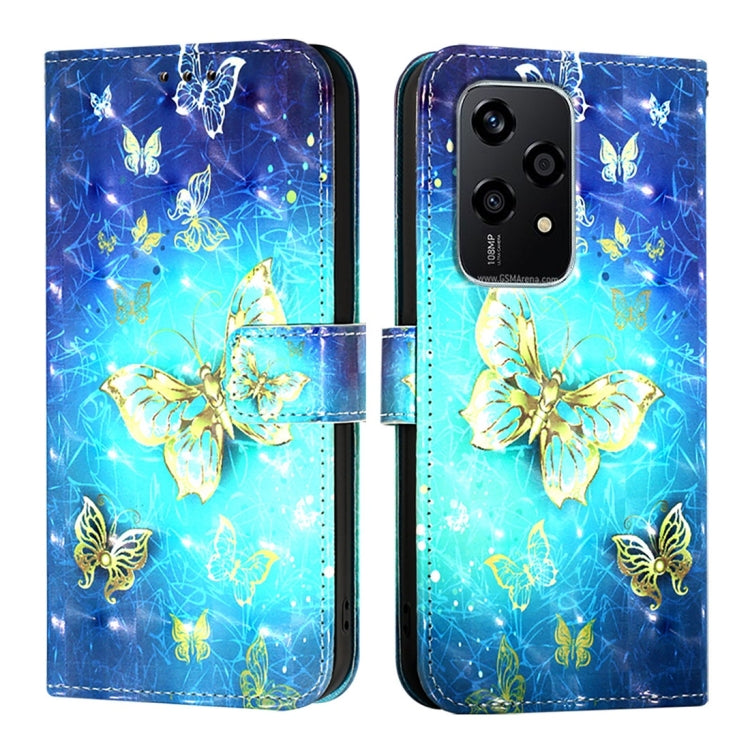 For Honor 200 Lite Global 3D Painting Horizontal Flip Leather Phone Case