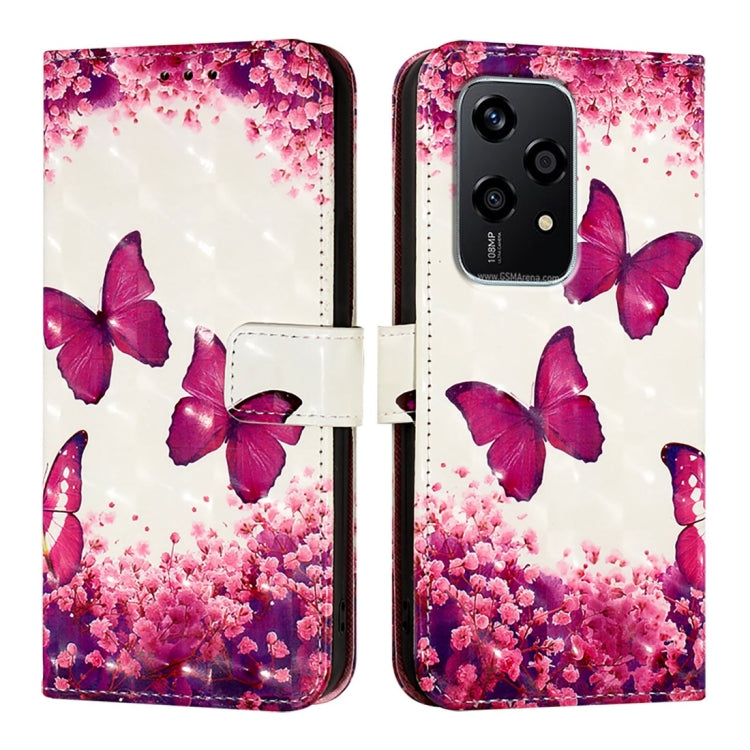 For Honor 200 Lite Global 3D Painting Horizontal Flip Leather Phone Case
