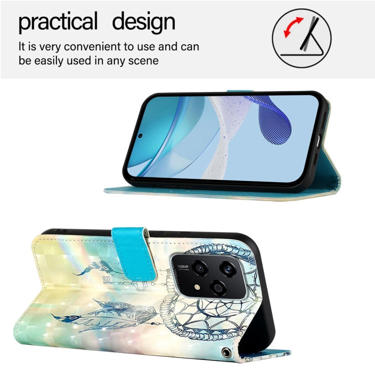 For Honor 200 Lite Global 3D Painting Horizontal Flip Leather Phone Case