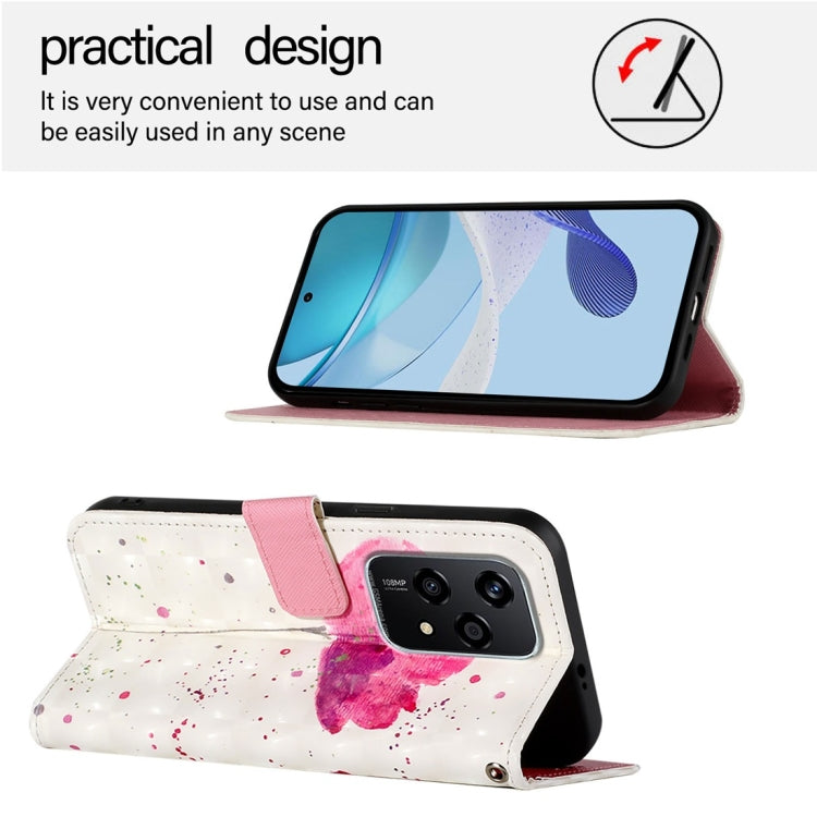 For Honor 200 Lite Global 3D Painting Horizontal Flip Leather Phone Case