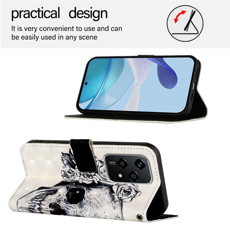 For Honor 200 Lite Global 3D Painting Horizontal Flip Leather Phone Case
