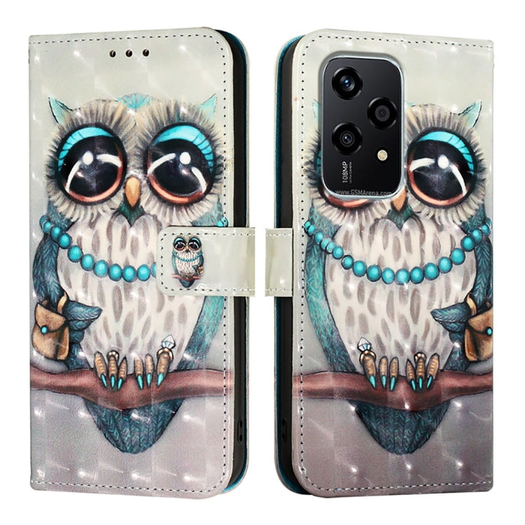 For Honor 200 Lite Global 3D Painting Horizontal Flip Leather Phone Case