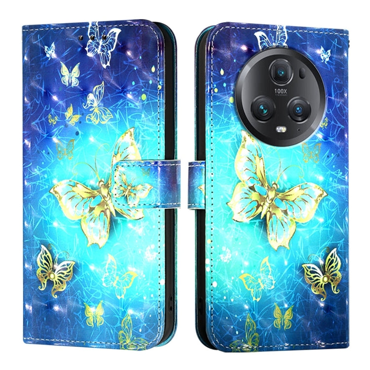 For Honor Magic5 Pro 3D Painting Horizontal Flip Leather Phone Case