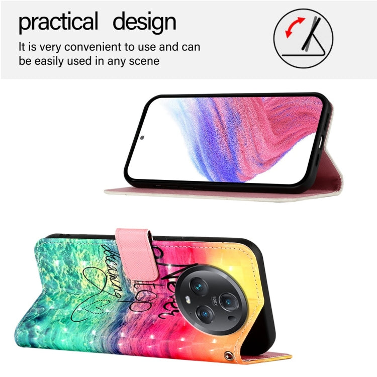 For Honor Magic5 Pro 3D Painting Horizontal Flip Leather Phone Case