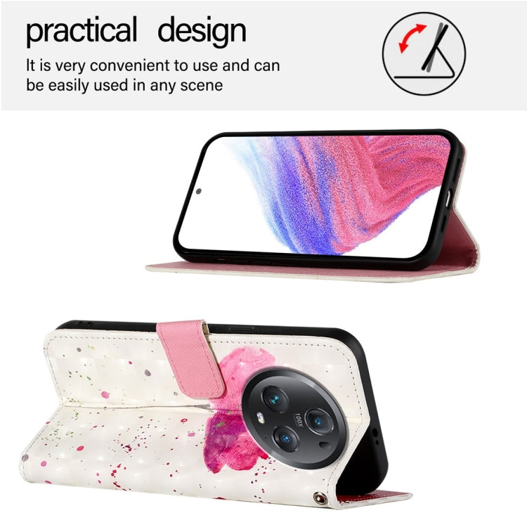 For Honor Magic5 Pro 3D Painting Horizontal Flip Leather Phone Case