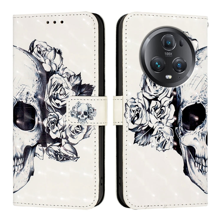 For Honor Magic5 Pro 3D Painting Horizontal Flip Leather Phone Case