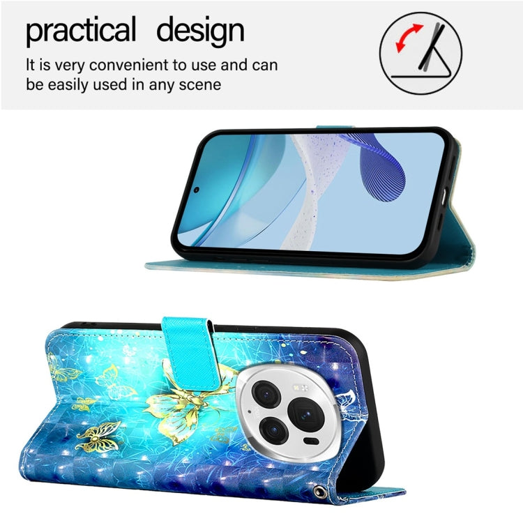 For Honor Magic6 Pro Global 3D Painting Horizontal Flip Leather Phone Case