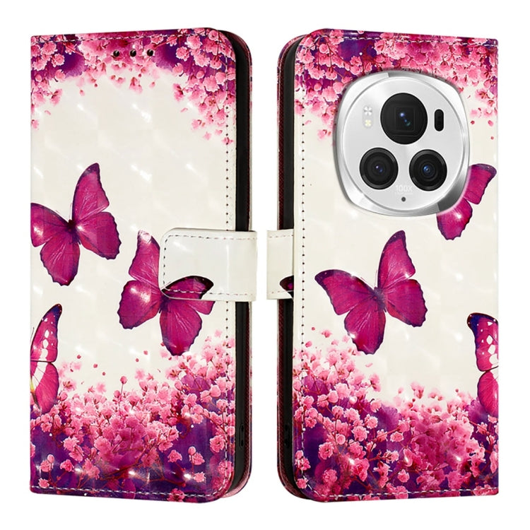 For Honor Magic6 Pro Global 3D Painting Horizontal Flip Leather Phone Case