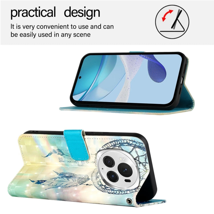 For Honor Magic6 Pro Global 3D Painting Horizontal Flip Leather Phone Case