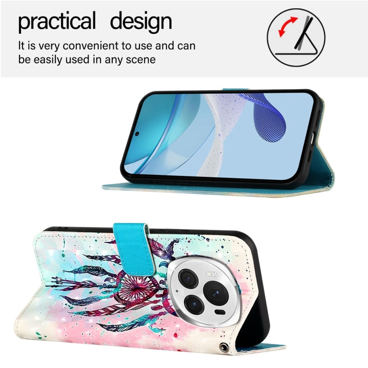For Honor Magic6 Pro Global 3D Painting Horizontal Flip Leather Phone Case