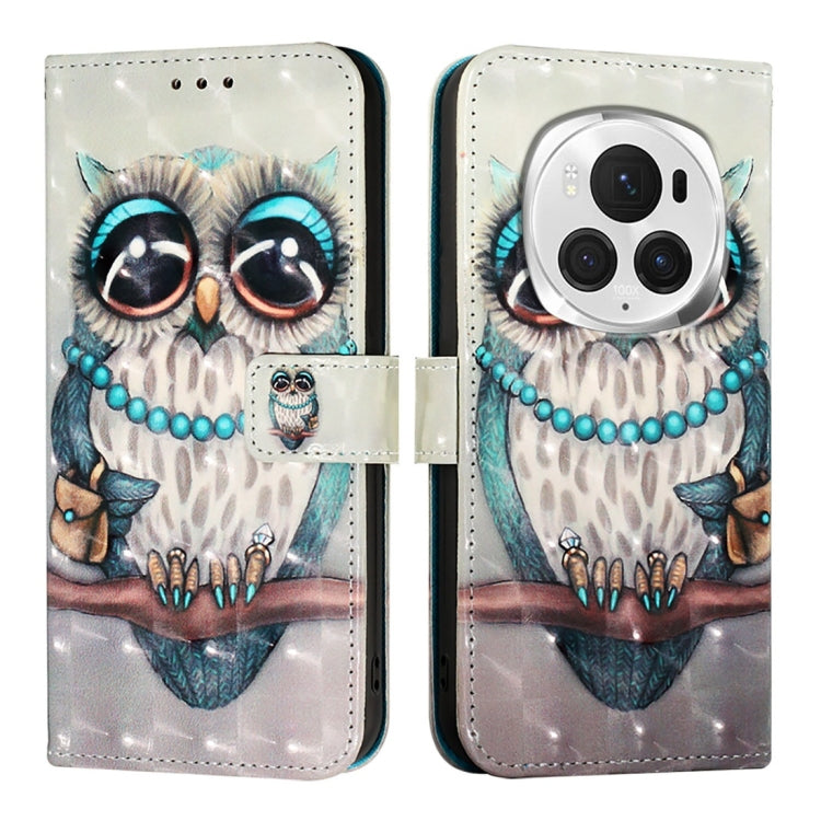 For Honor Magic6 Pro Global 3D Painting Horizontal Flip Leather Phone Case
