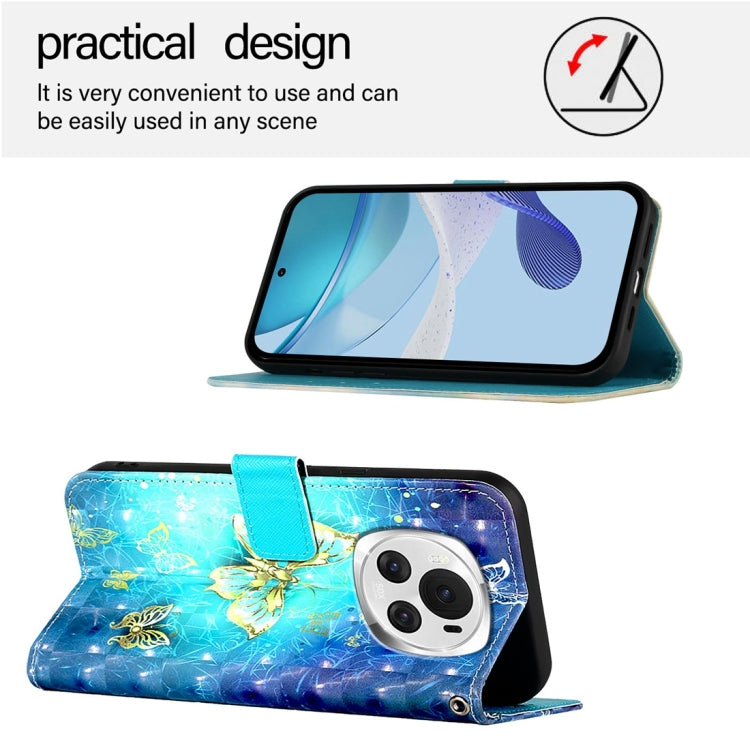For Honor Magic6 Global 3D Painting Horizontal Flip Leather Phone Case