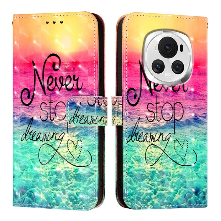 For Honor Magic6 Global 3D Painting Horizontal Flip Leather Phone Case